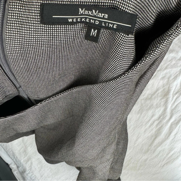 Weekend Max Mara Womens black white Sheath Short Sleeve Back Zipper size medium - Picture 7 of 12